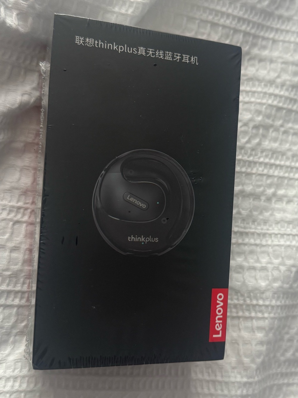 Lenovo Black Wireless Headphones (Thinkplus)
